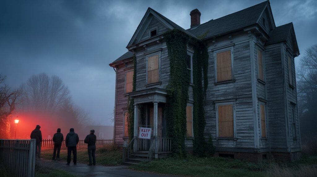 Haunted demon house rumored to make investigators fall ill.