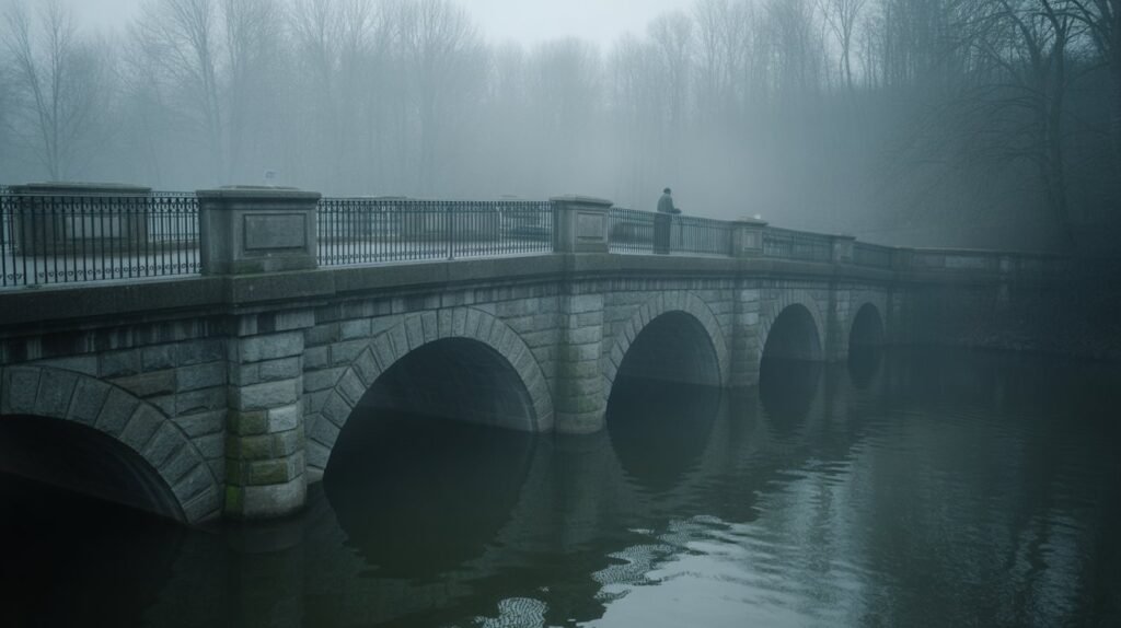 Spooky bridge where people and even dogs are said to vanish.