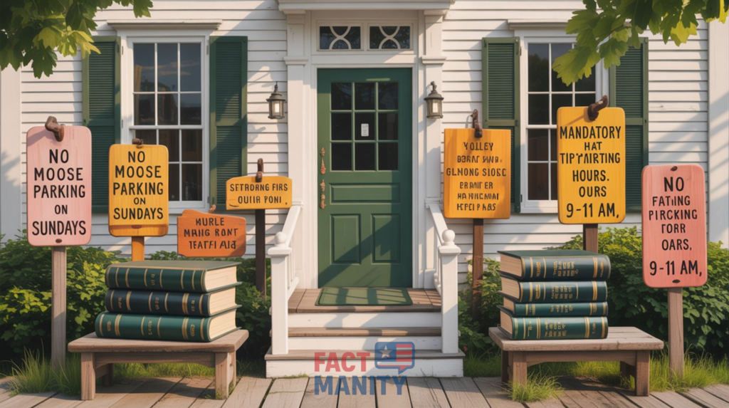 Connecticut municipal code oddities illustration