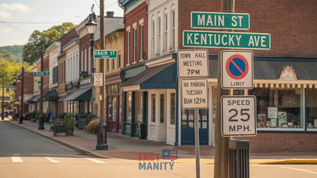 Local ordinance showing weird laws in Kentucky towns