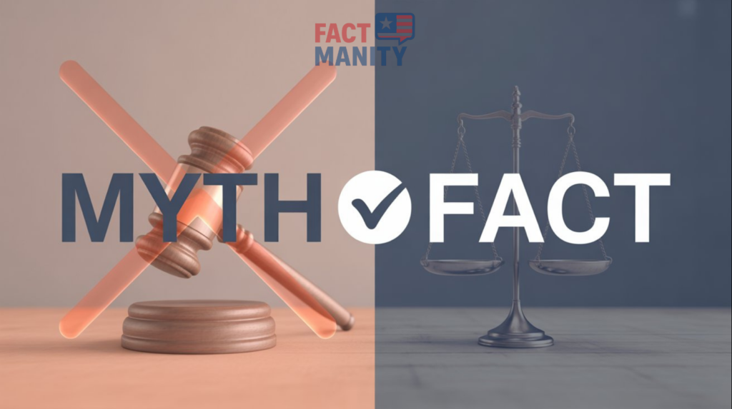 Myth versus fact split screen regarding Iowa laws showing pic of weird laws in Iowa