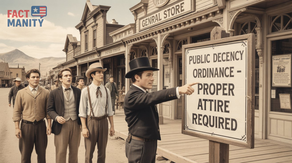 Old-fashioned Colorado public decency law illustration.