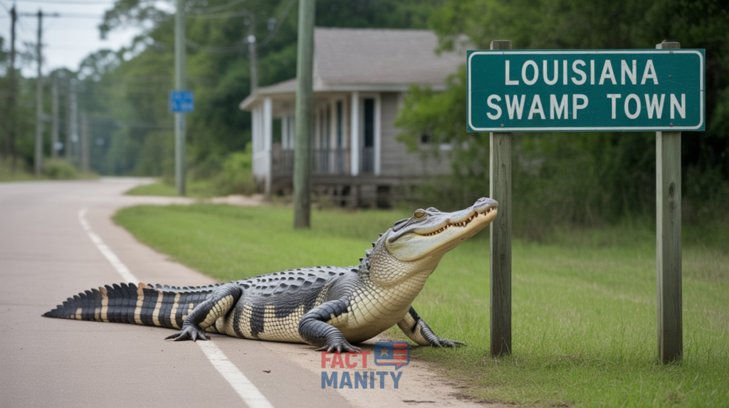 Louisiana exotic and animal law concept with alligator