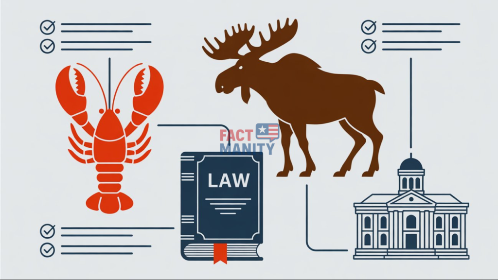 Quick facts summarizing weird laws in Maine for easy understanding