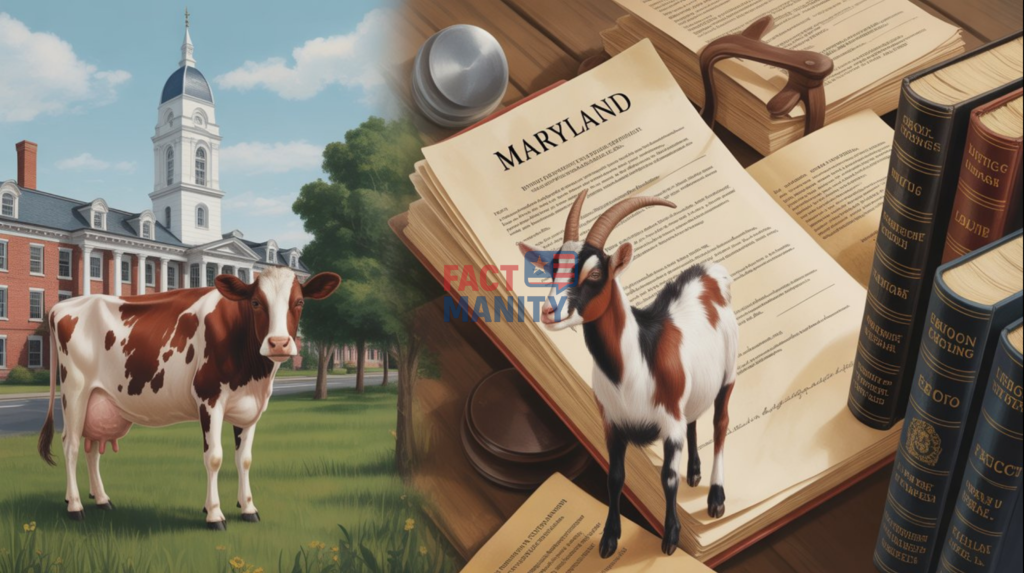 Weird laws in Maryland featuring bizarre historical animal-related rules