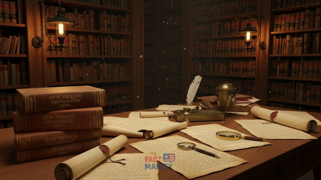 Historical origins of weird laws in New Mexico shown in old legal archives