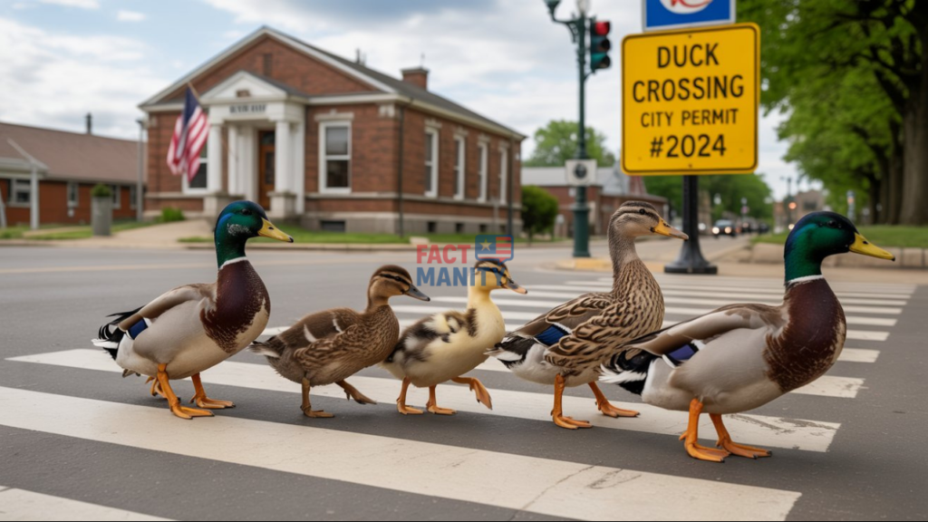 Public behavior and parade-related weird laws in Nebraska shown in realistic city scene.