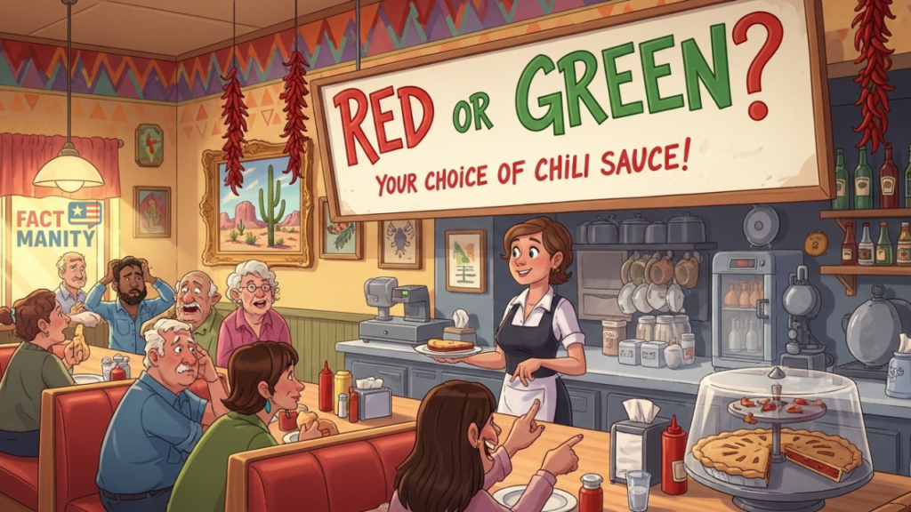 Weird laws in New Mexico including the famous red or green chile question