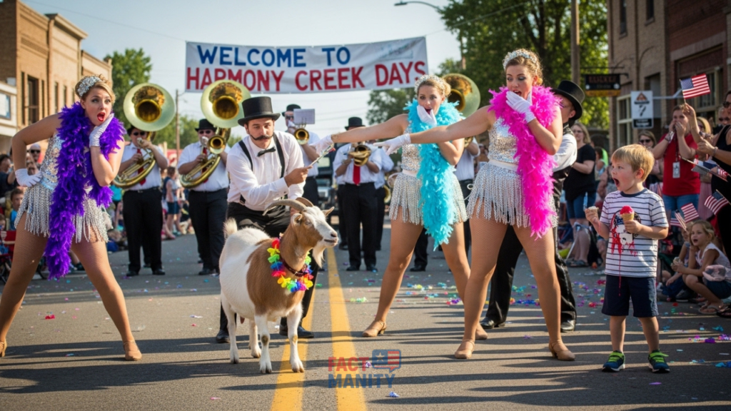 funny Tennessee law moment goat parade chaos illustration