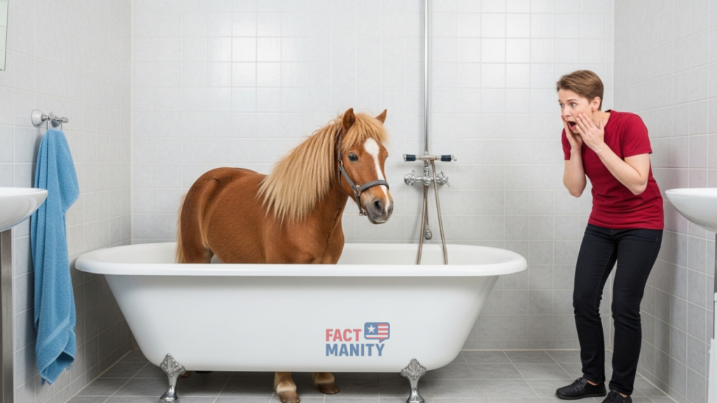 horse in bathtub representing weird South Carolina law myth