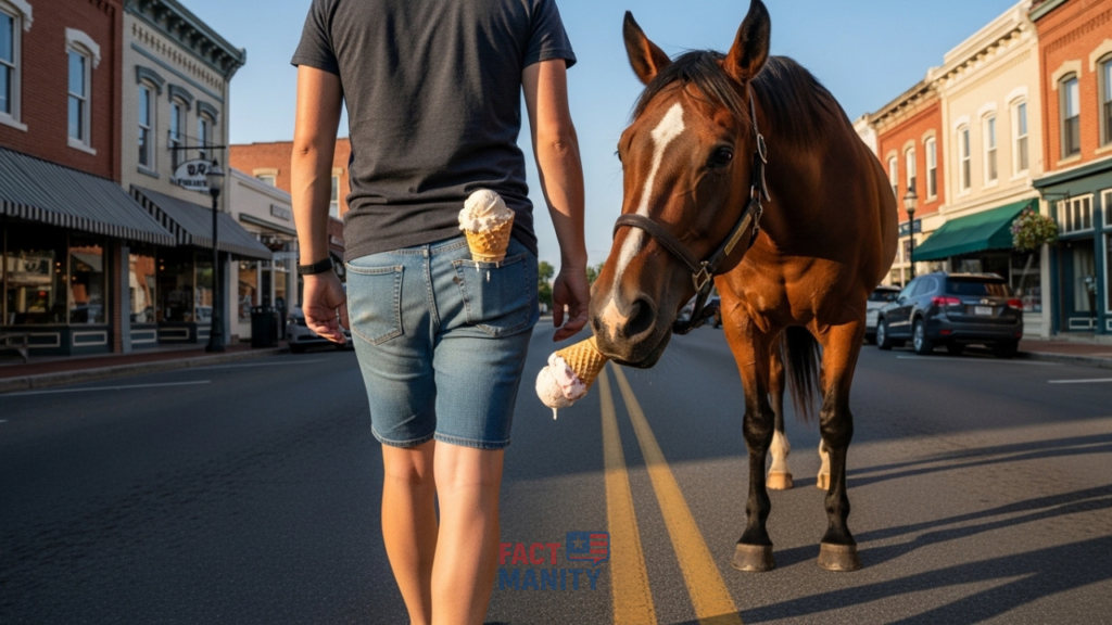 weird laws in Tennessee ice cream back pocket horse myth illustration